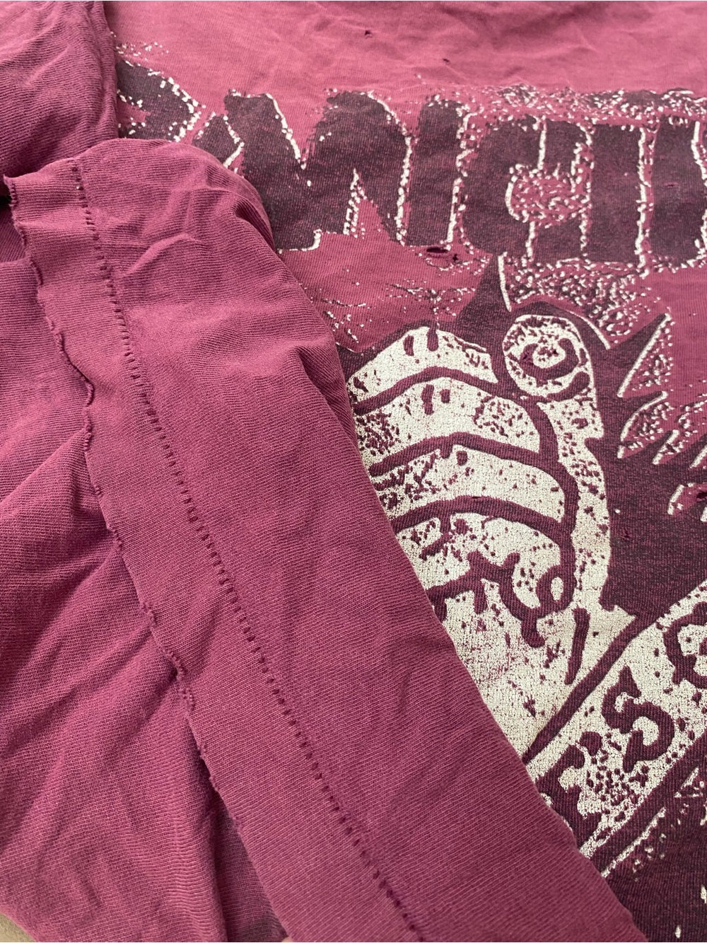 Vintage 90s anvil RANCID band tour tee single stitch paper tag thrashed - Picture 11 of 12
